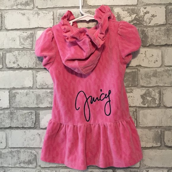 Juicy Baby Girl's Hooded Cover-Up 18-24 Months - Picture 1 of 8